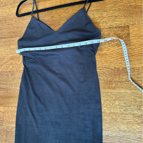 Faux Suede Midi Dress - Picture 4 of 6